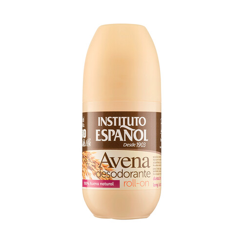INSTITUTO ESPAÑOL Desodorante roll on para mujer con avena 100% natural  75 ml.