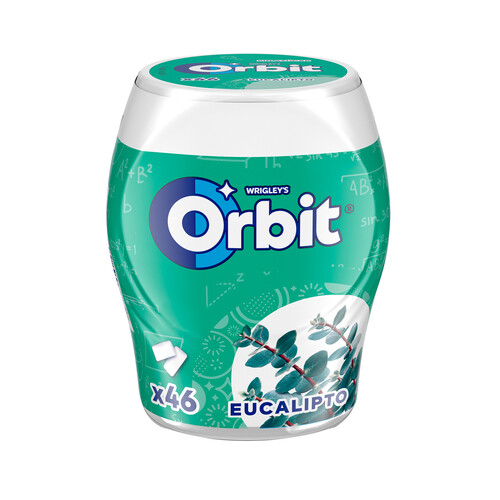 ORBIT Chicles sabor a eucalipto, 46 uds, 64 g.