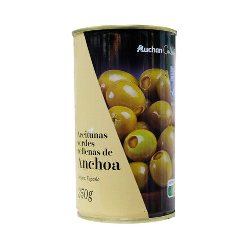 PRODUCTO ALCAMPO Collection Aceitunas verdes manzanilla rellenas de anchoa (MSC) 150 g.