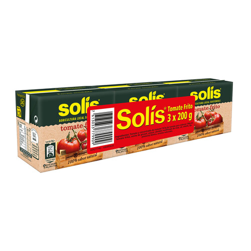 Tomate frito SOLIS 3 x 200 g.