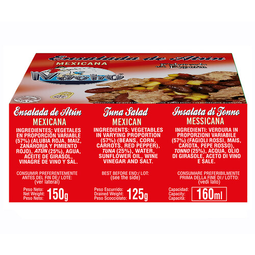 NACHO Ensalada de atún mexicana 150 gr.