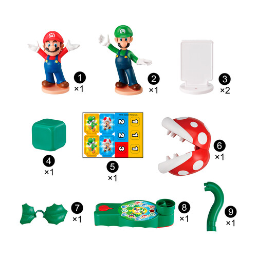 Juego de mesa infantil de azar Piranha Plant, de 2 a 4 jugadores, SUPER MARIO.