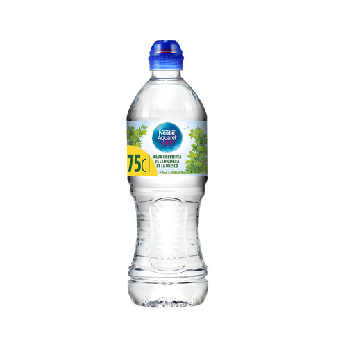 NESTLÉ AQUAREL  Agua mineral tapón sport 75 cl