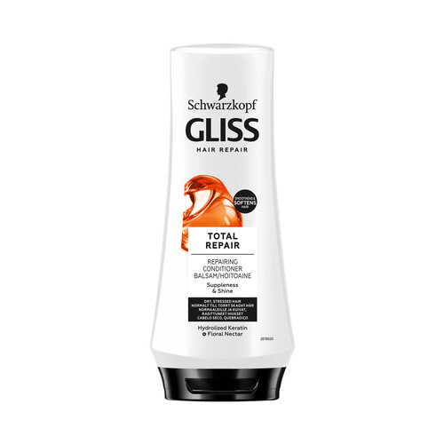 GLISS Total repair de Schwarzkopf Acondicionador reparación profunda y suavidad, para cabellos secos 200 ml.