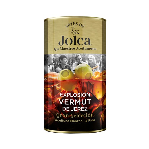 JOLCA Aceituna rellena de vermut D.O Jerez, JOLCA 150 g.