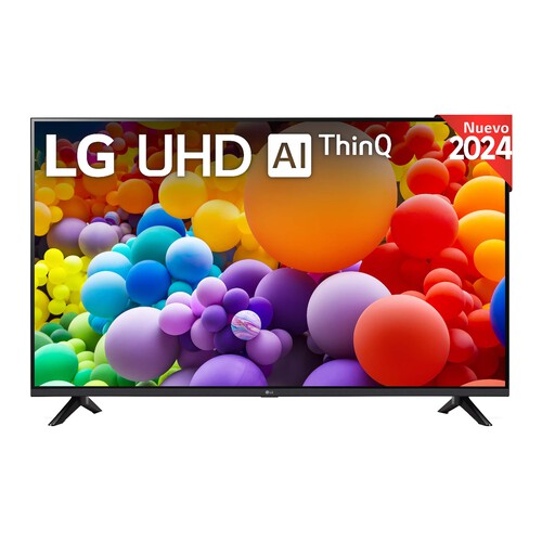 Televisión 165,1 cm (65) LG 65UT73006LA 4K WEBOS, Smart TV, con inteligencia artificial, pantalla LED,3 HDMI, 2 USB, HDR, HDR10, Bluetooth, color negro. 