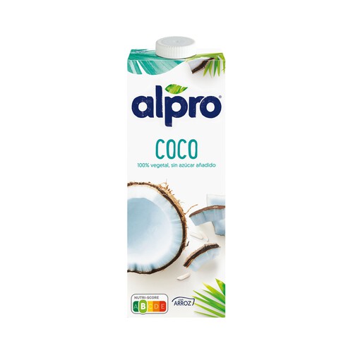 ALPRO Bebida de coco con arroz, 100% vegetal y sin azúcares añadidos  1 l.