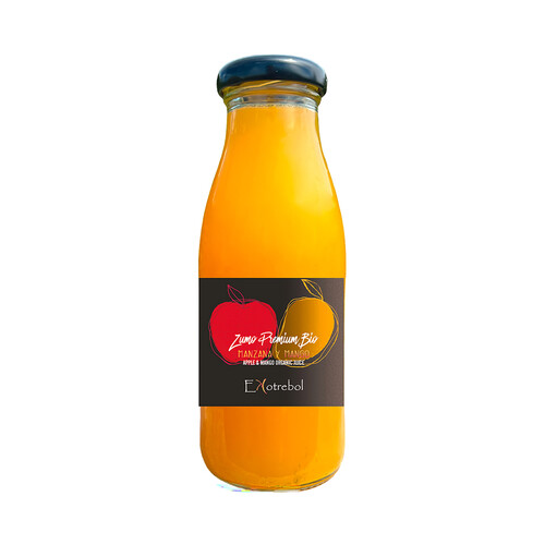 EKOTREBOL Zumo de manzana y mango premium ecológico 250 ml.