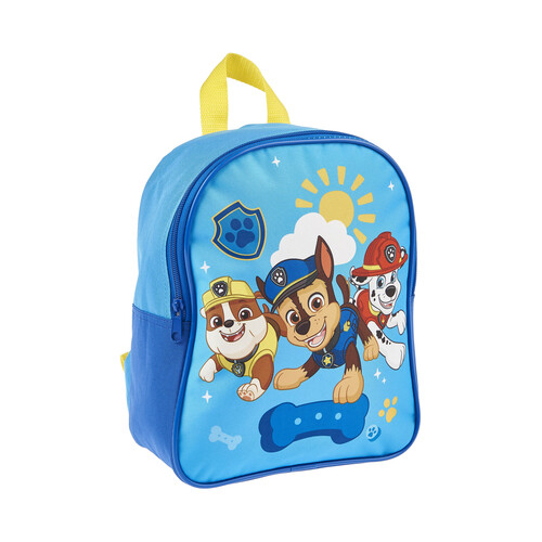 Mochila infantil, PAW PATROL, 1 compartimento, color azul, ALCAMPO.