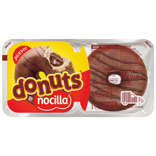 DONUTS Con Nocilla 2 uds. 140 g.