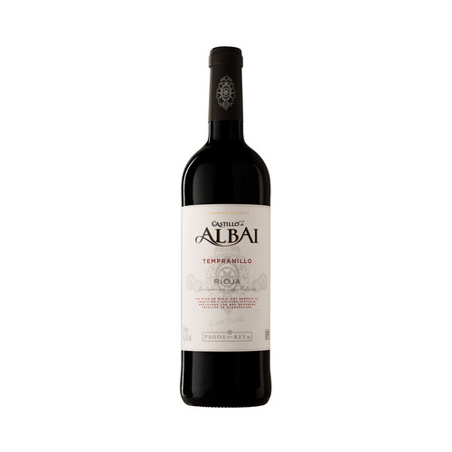 Vino tinto con denominación de origen calificada Rioja CASTILLO DE ALBAI botella de 75 cl.