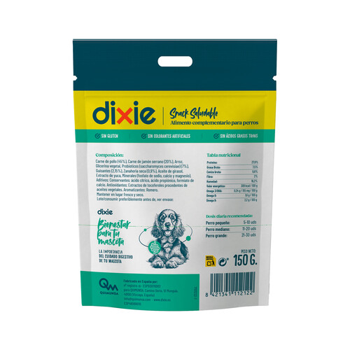 DIXIE Snack saludable digestive 150 g.