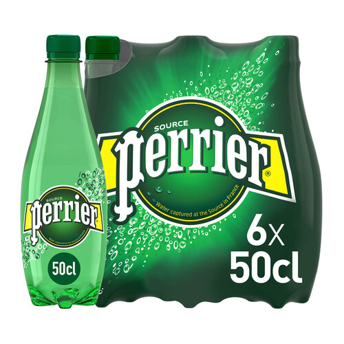 PERRIER Agua mineral con gas pack 6 uds. x 50 cl.
