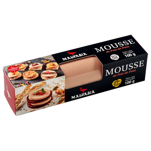 MALVASIA Mousse de foie de pato MALVASIA 100 g.