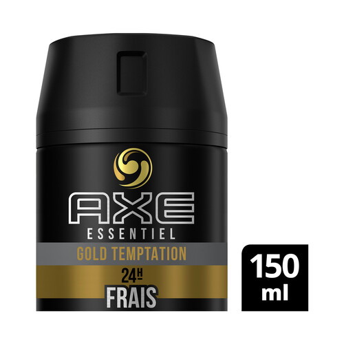 AXE Essential Gold temptation Desodorante en spray para hombre con protección antitranspirante hasta 24 horas 150 ml.