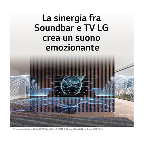 Barra de sonido LG SC9S 3.1, 400W, Dolby Atmos, Bluetooth.