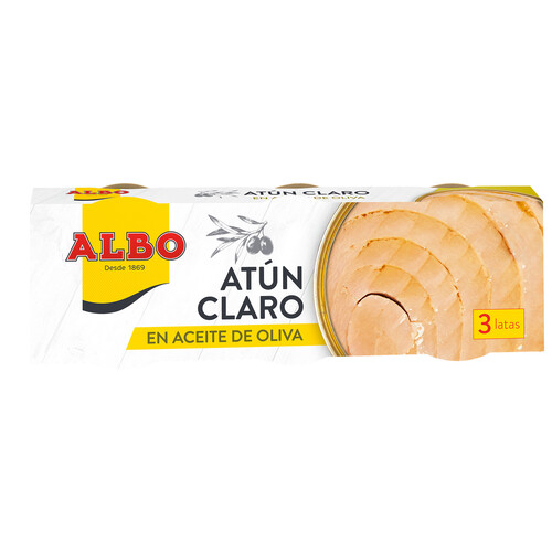 ALBO Atún claro en aceite de oliva 68 x 3 g.