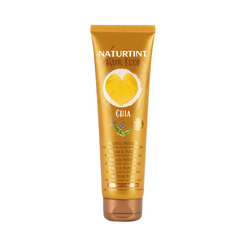 NATURTINT Mascarilla capilar protectora y reparadora con Chia, para cabellos maltratados NATURTINT Hair food 150 ml.