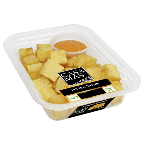 CASA MAS Patatas bravas, listas para calentar y comer 290 g.