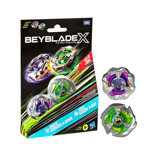 BEYBLADE Pack dual BeybladeX modelos surtidos